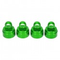 TRAXXAS - BOUCHONS D’AMORTISSEURS ALU ANODISE VERT (4) 3767G