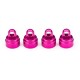 TRAXXAS - SHOCK CAPS ALUMINUM PINK-ANODIZED (4) (FITS ALL ULTRA SHOCKS) 3767P