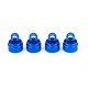 TRAXXAS - SHOCK CAPS ALUMINUM BLUE-ANODIZED (4) (FITS ALL ULTRA SHOCKS) 3767A