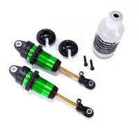 TRAXXAS - COMPLETE GTR LONG SHOCKS W/TI-NITRIDE SHAFTS (GREEN) (2) 7461G