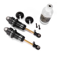 TRAXXAS - COMPLETE GTR LONG SHOCKS W/TI-NITRIDE SHAFTS (BLACK) (2) 7461X