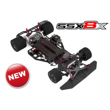 Team Corally - SSX-8X Car Kit - Chassis kit only, no electronics, no motor, no body, no tires C-00132