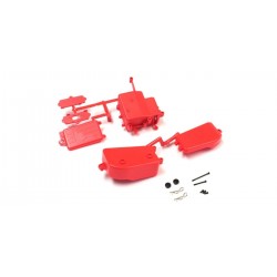 BOITIER RECEPTEUR & BATTERIE KYOSHO INFERNO MP9-MP10 - ROUGE