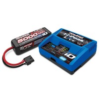 PACK CHARGEUR LIVE 2971G +LIPO 4S 5000MAH 2889X PRISE TRAXXAS