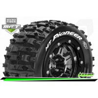 Louise RC - MFT - MT-PIONEER - Maxx Tire Set - Mounted - Sport - Black Chrome 3.8