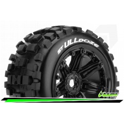 Louise RC - ST-ULLDOZE - 1-8 Stadium Truck Tire Set - Monter - Sport - Jantes type Bead 3.8 Noir