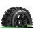 Louise RC - ST-ULLDOZE - 1-8 Stadium Truck Tire Set - Monter - Sport - Jantes type Bead 3.8 Noir