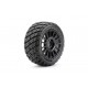 JETKO Pneus Extreme Buggy 1:8 Rockform toiles sur jantes noires JK1503RB