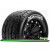 Louise RC - MT-ROCKET - 1-10 Monster Truck Tire Set - Mounted - Sport - Black 2.8 Wheels - 1/2-Offset - Hex 12mm - L-T3201SBH