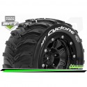 LR-T3331SB Louise RC - MFT - MT-CYCLONE - Set de pneus Maxx - Monter - Sport - Jantes 2.8 Bead-Lock Noir