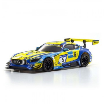 Kyosho AutoScale Mini-Z Mercedes AMG GT3 Jaune Bleu (W-MM) MZP241BLY