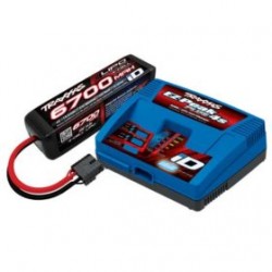 TRAXXAS PACK CHARGEUR 2981G + 1 x LIPO 4S 6700MAH 2890X PRISE TRAXXAS