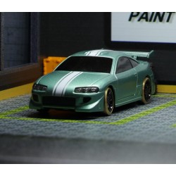 TURBO RACING ENSEMBLE 1/76ÈME MICRO DRIFT VERTE + PISTE