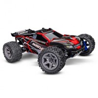 RUSTLER 4X4 BRUSHLESS 2S + HD PARTS ROUGE