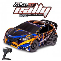 TRAXXAS FORD FIESTA RALLY VXL BRUSHLESS CLIPLESS