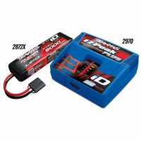 PACK CHARGEUR 2970G + 1 x LIPO 3S 5000MAH 2872X PRISE TRAXXAS