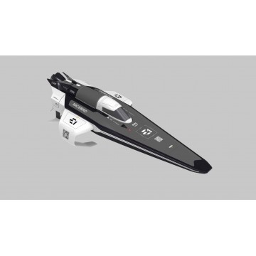 Bateau Joysway E1 Racebird 1:14 RTR Hydrofoil 545mm Blanc