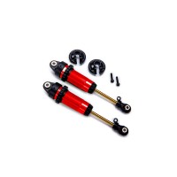 AMORTISSEURS XX LONG GTR ALU ANODISES ROUGES SANS RESSORTS (X2)