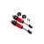 AMORTISSEURS XX LONG GTR ALU ANODISES ROUGES SANS RESSORTS (X2)