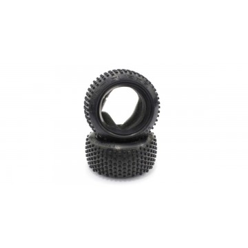 Pneus 50x83x36mm Kyosho Turbo Optima (2) Medium - Block type