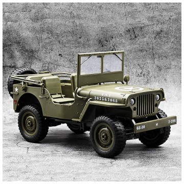 E-ZEE RC 1/10 4WD RC WILLYS JEEP WITH LED LIGHTS