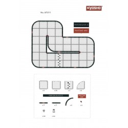 Kyosho Mini-Z Carpet Track 50 Basic Set (40pcs - 50x50)