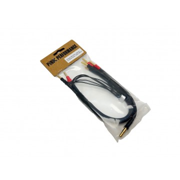 Cable de charge 30cm Pink Performance - Banane vers 2x2S (4-5mm)
