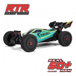 ARRMA 1/8 TYPHON 223S DSC 4X4 RTR Brushless Buggy, Green
