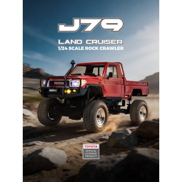 UDI RC TOYOTA LAND CRUISER RTR 1/24 BRUSHLESS CRAWLER - RED