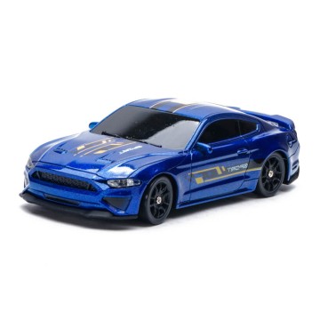 E-ZEE RC 1/43 LIGHTING MUSCLE 4WD DRIFT CAR WITH GYRO - BLUE
