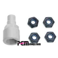 KYOSHO - NYLOC ALU WHEEL NUT/BLACK - MINI Z MZW13BK