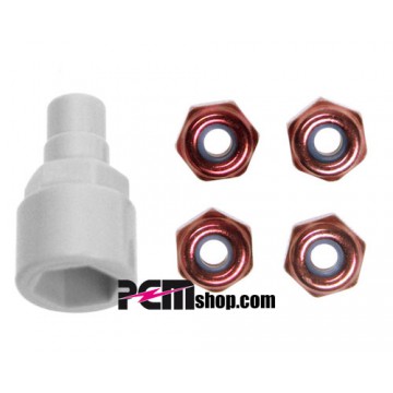 KYOSHO - NYLOC ALU NUTS RED- MINI Z MZW13R