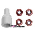 KYOSHO - NYLOC ALU NUTS RED- MINI Z MZW13R