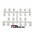 KYOSHO - BAGUES DE SUSPENSION INFERNO MP9 BLANCHES IF442W