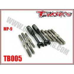 BIELLETTES PAS INVERSE TITANE POUR MP9 T-WORKS TB-005