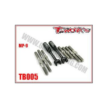 BIELLETTES PAS INVERSE TITANE POUR MP9 T-WORKS TB-005