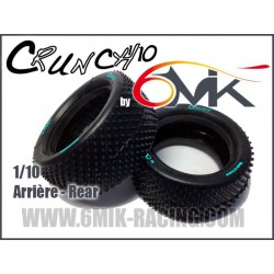 6MIK PNEUS CRUNCH 1/10 EME BUGGY 4X4 ARRIERE GOMME YELLOW (SOFT) 