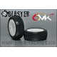 6MIK PNEUS BLASTER 1/8 BUGGY GOMME 15/25 COLLES SUR JANTES BLANCHES