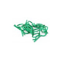 HOBBYTECH CLIPS DE CARROSSERIE 1/8 (10PCS) VERTS METALISES 