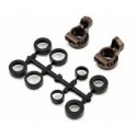 KYOSHO - PORTE-FUSEES ARR V2 RB5/RB6/ZX5/RT/SC EN ALU O DEGREE UMW704-0