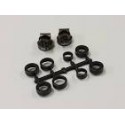 KYOSHO PORTE-FUSEES ARR V2 RB5/RB6/ZX5/RT/SC EN ALU 5 DEGREES UMW704-5