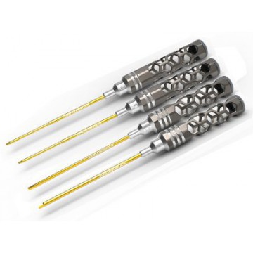 ARROWMAX - SET DE CLES ALLEN1.5, 2.0, 2.5 ET 3.0 X120MM - 4 PCES MANCHE NID D ABEILLE AM410991