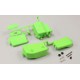 KYOSHO - RECEIVER AND BATTERY BOX INFERNO MP9 - FLUO GREEN IFF001KG 