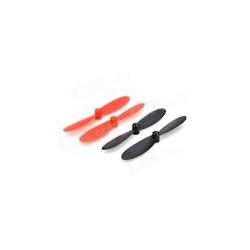 HUBSAN X4 MINI QUADCOPTER HELICES DE RECHNAGE ROUGES/NOIRES