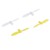 HUBSAN - HELICES JAUNE / BLANCHE POUR HUBSAN Q4 NANO 