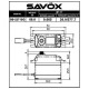 SAVOX - SERVO BRUSHLESS DIGITAL 20kg / 0,06sec. 7.4V 2271SG